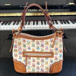 Dooney & Bourke Vintage Leather Rainbow Shoulder Bag